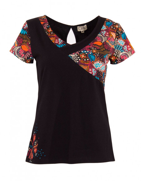 Tshirt 97% Coton 3% Elasthanne Imprime