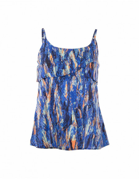 Top Viscose Bretelles Imprime Panthere