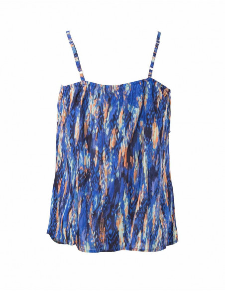 Top Viscose Bretelles Imprime Panthere