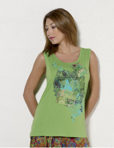 Tshirt 95% Viscose 5% Elasthanne Patch S