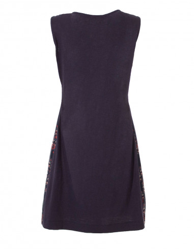 Robe courte polyester sans manche