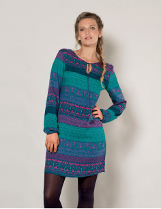 Rayon printed dress