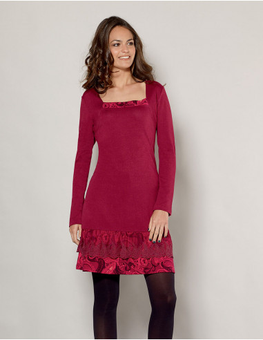 Knitted 95% Polyester 5% spandex dress