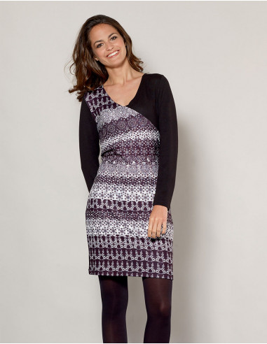 Knitted 97% Polyester 3% spandex dress