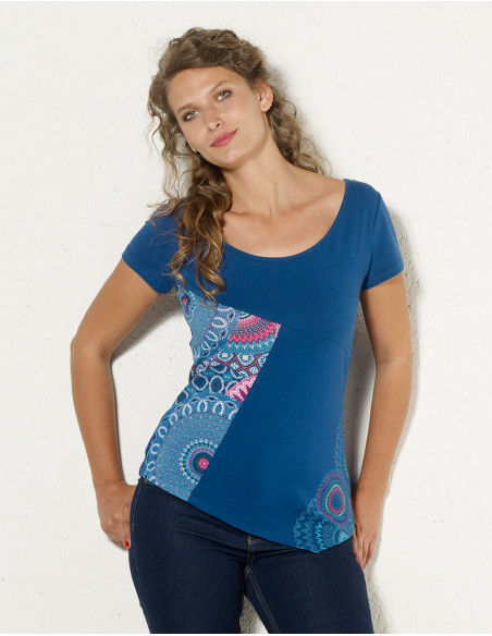 Tee shirt with kenyan print