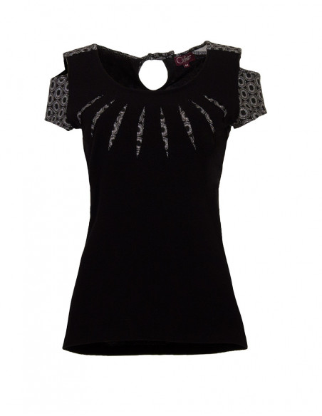 Tee shirt with short sleeves