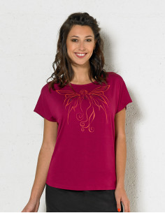 Tee Shirt 95% Viscose 5% Elasthanne