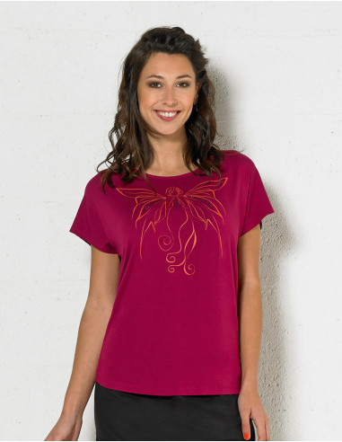 Tee Shirt 95% Viscose 5% Elasthanne