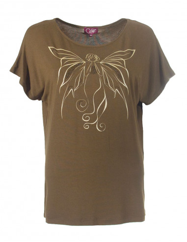 95% rayon 5% spandex tee shirt