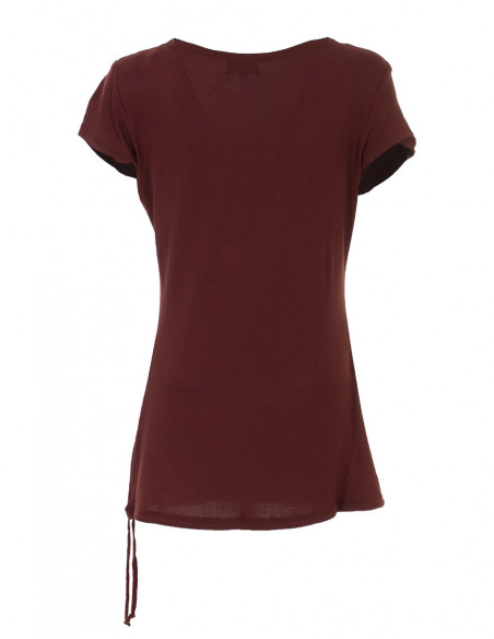 Tee shirt collier ethnique