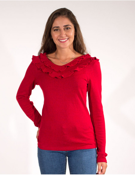 TShirt 97% Polyester 3% Elasthanne Col V