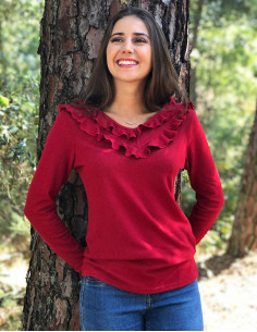 TShirt 97% Polyester 3% Elastane V-neck