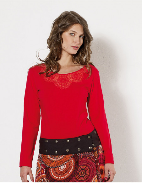 TShirt 95%Coton 5%Elastanne Manches Long