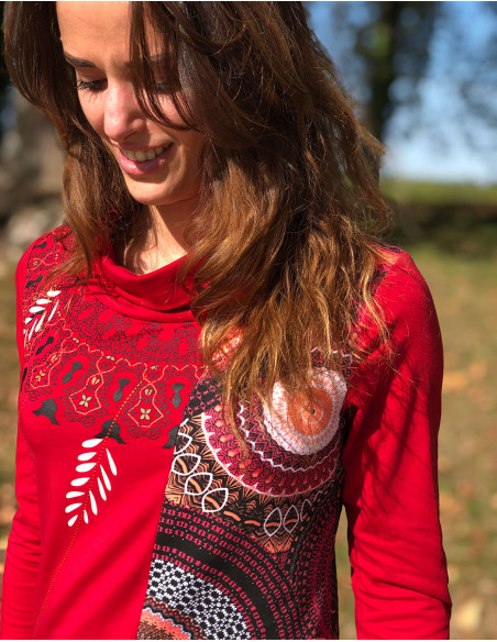 TShirt 97% Coton 3% Elasthanne Imprime