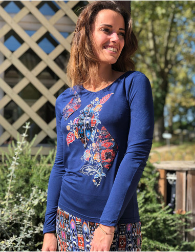 TShirt 95% Viscose 5% Elasthanne Patchs