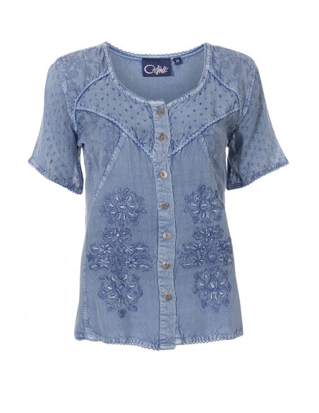 Chemisier Viscose Sw Manches Courtes