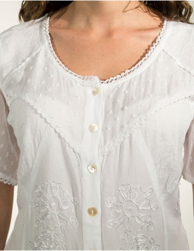 Chemisier Viscose Sw Manches Courtes