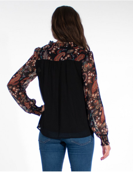 100% Polyester Chiffon Blouse D