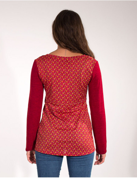 96% Polyester 4% Elasth Knitted Blouse