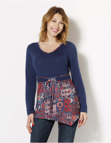 Chemisier Maille 97%Polyester 3%Elasthane