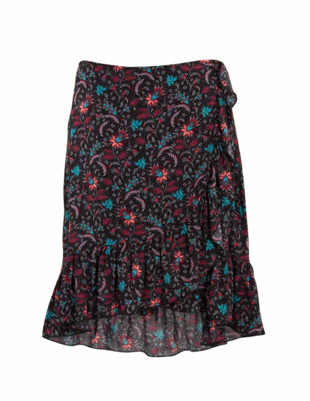 Jupe Courte Viscose Portefeuille Imprime