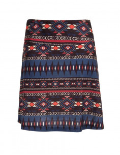 Knitted 97% polyester 3% elastane skirt with mexico print 2