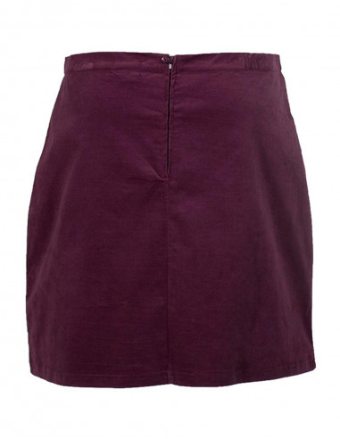 Jupe droite velours
