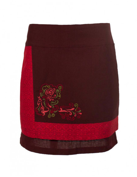 Jupe pur coton doublée