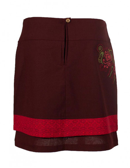 Jupe pur coton doublée