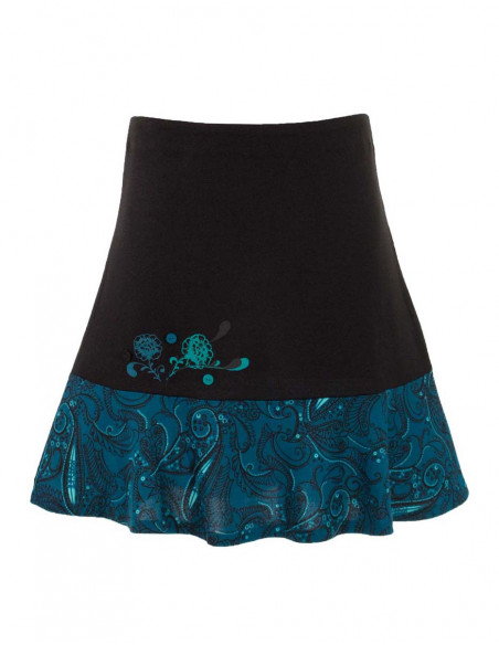 Jupe courte maille évasée