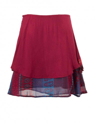 Jupe courte polyester doublée