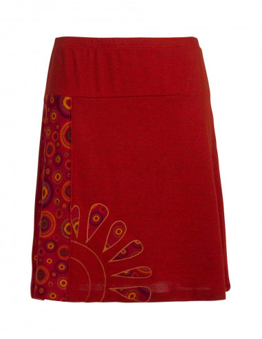 Knitted 95% polyester 5% elastane skirt with magic print