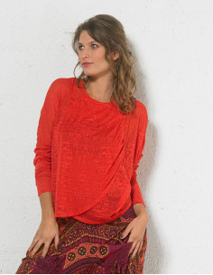 Pull chauve souris effet devoré 2