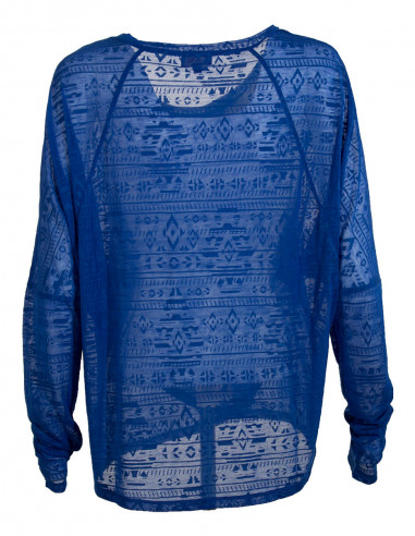 Pull chauve souris effet devoré