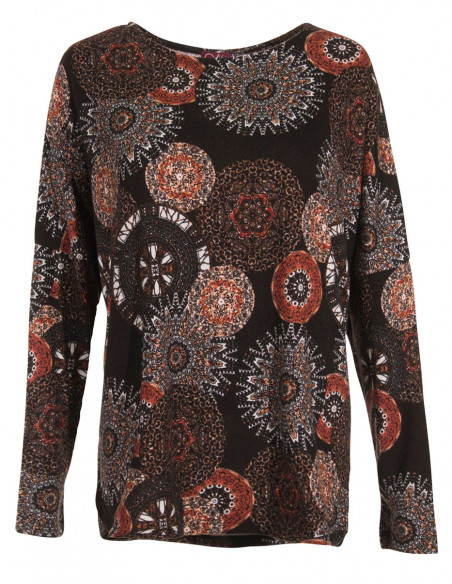 Knitted 95% polyester 5% elastane pullover