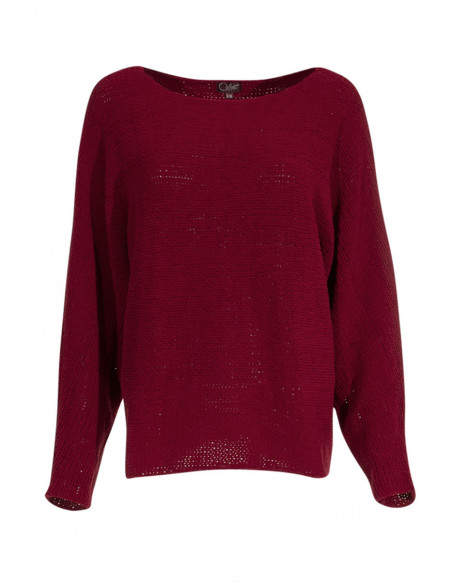 Knitted polyester pullover