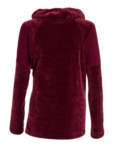 Knitted polyester pullover with patchs