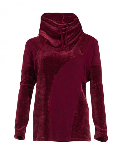 Pull Maille Polyester Chenille A Patchs