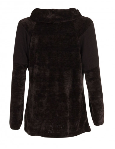 Pull Maille Polyester Chenille A Patchs