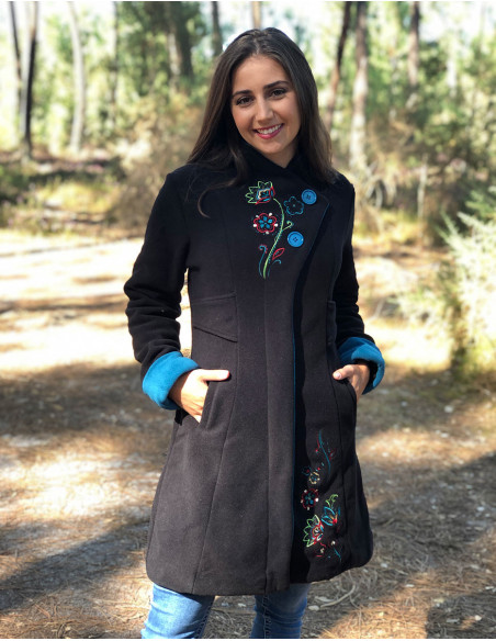 Manteau Maille Polyester Polaire Doublee