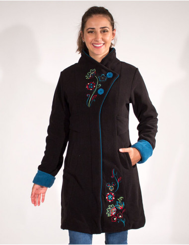 Manteau Maille Polyester Polaire Doublee