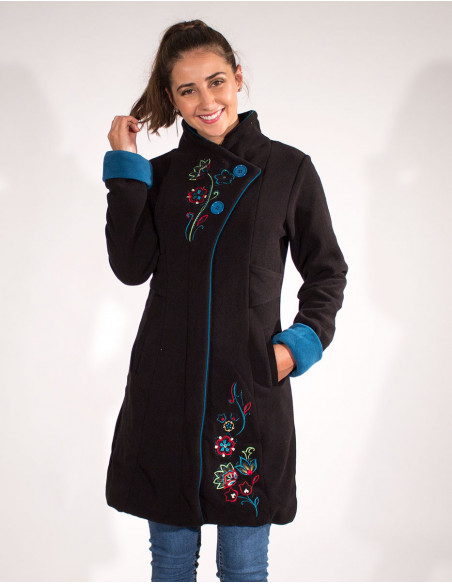 Manteau Maille Polyester Polaire Doublee