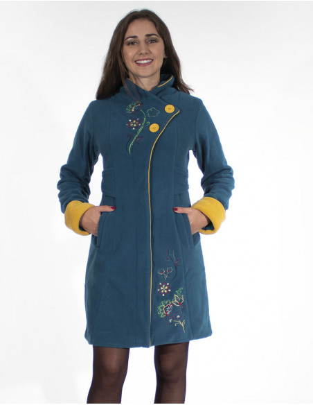 Double Fleece Polyester Knit Coat