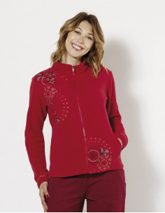 Veste Maille Polyester Polaire Brodee 2