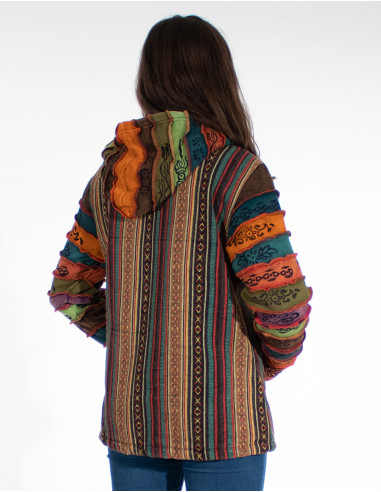 Veste Coton Zip Doublee Polaire Gueri Ca