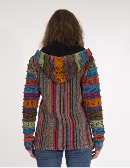 Veste Coton Zip Doublee Polaire Gueri Ca