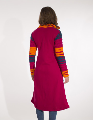 Coat Knit Cotton Embroidery Patchwork Soft