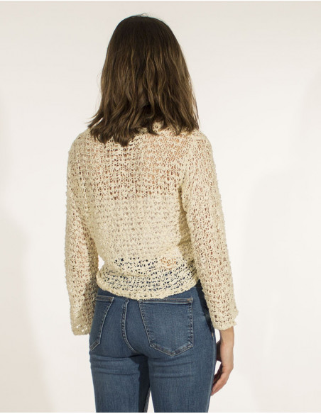 Veste maille polyester filet