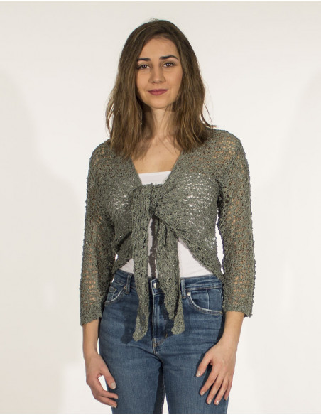 Veste maille polyester filet