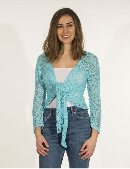 Veste maille polyester filet